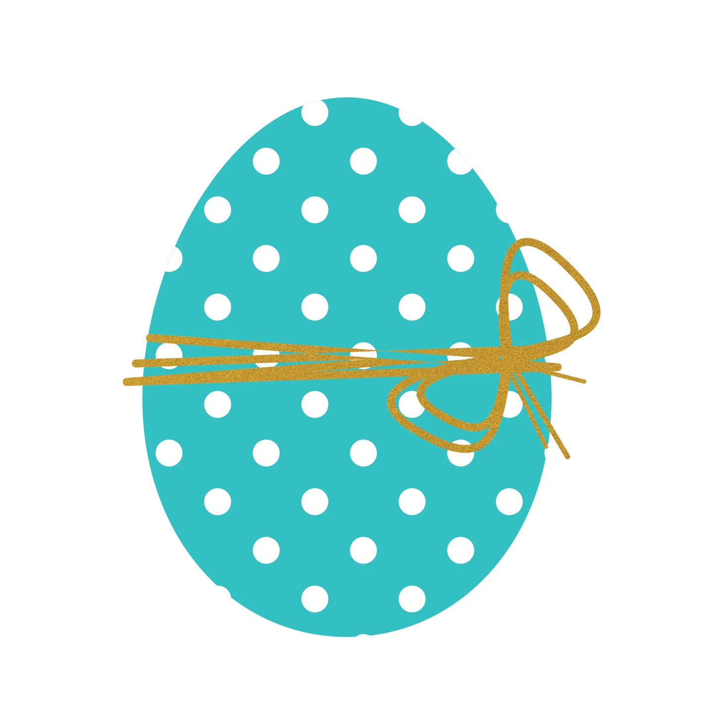 Easter Egg (Blue and Gold)