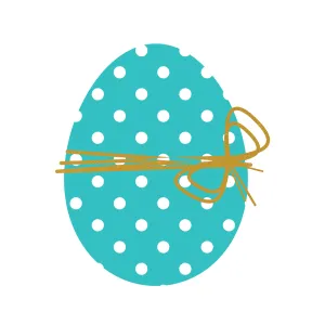 Easter Egg (Blue and Gold)