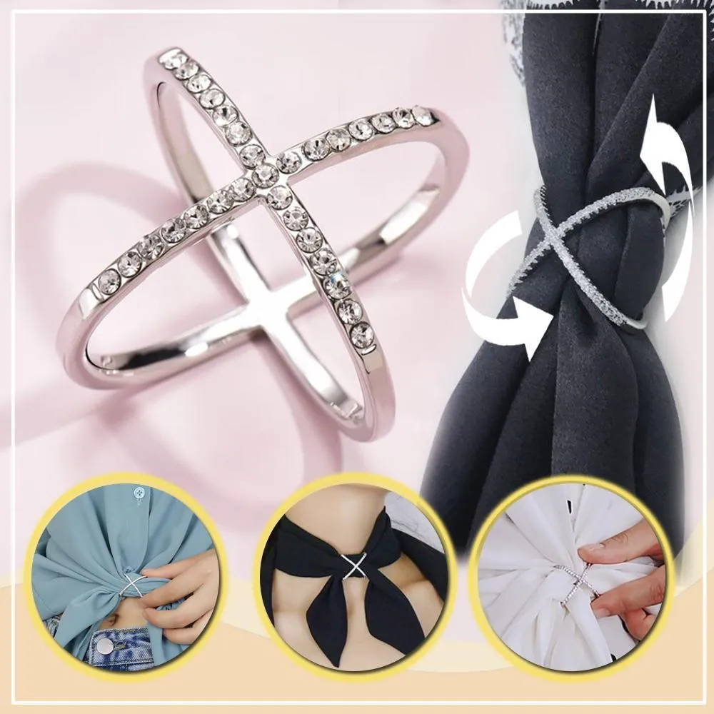 Elegant Multi-functional Scarf Buckle Ring