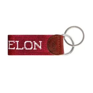 Elon Needlepoint Key Fob