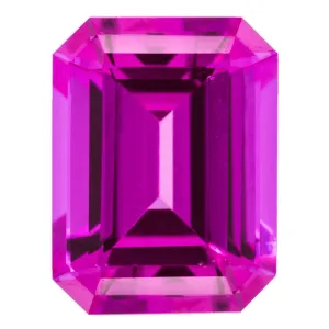Emerald Chatham Lab-Grown Pink Sapphire Gems