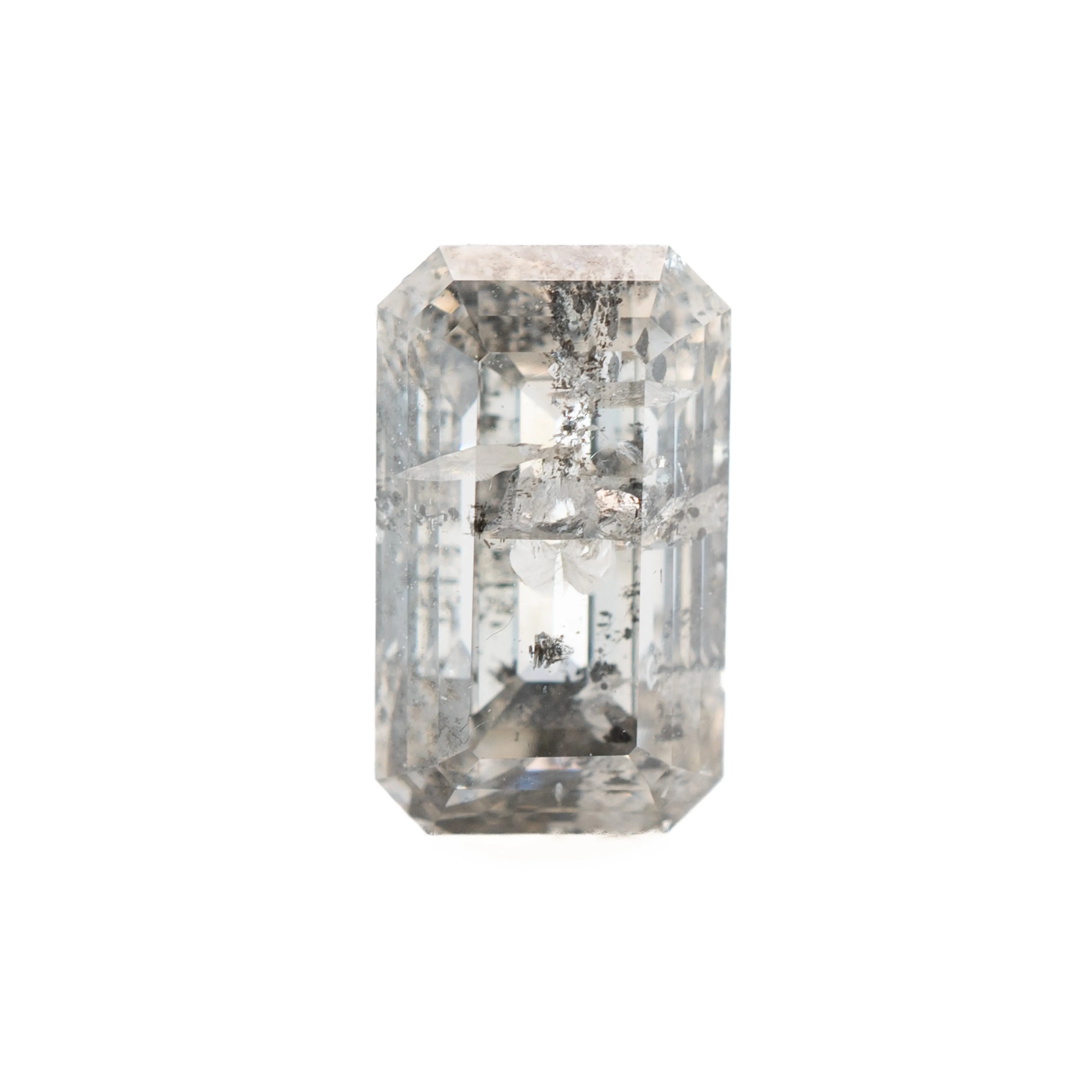 Emerald Cut Salt & Pepper Diamond | 1.45ct | Canada Origin