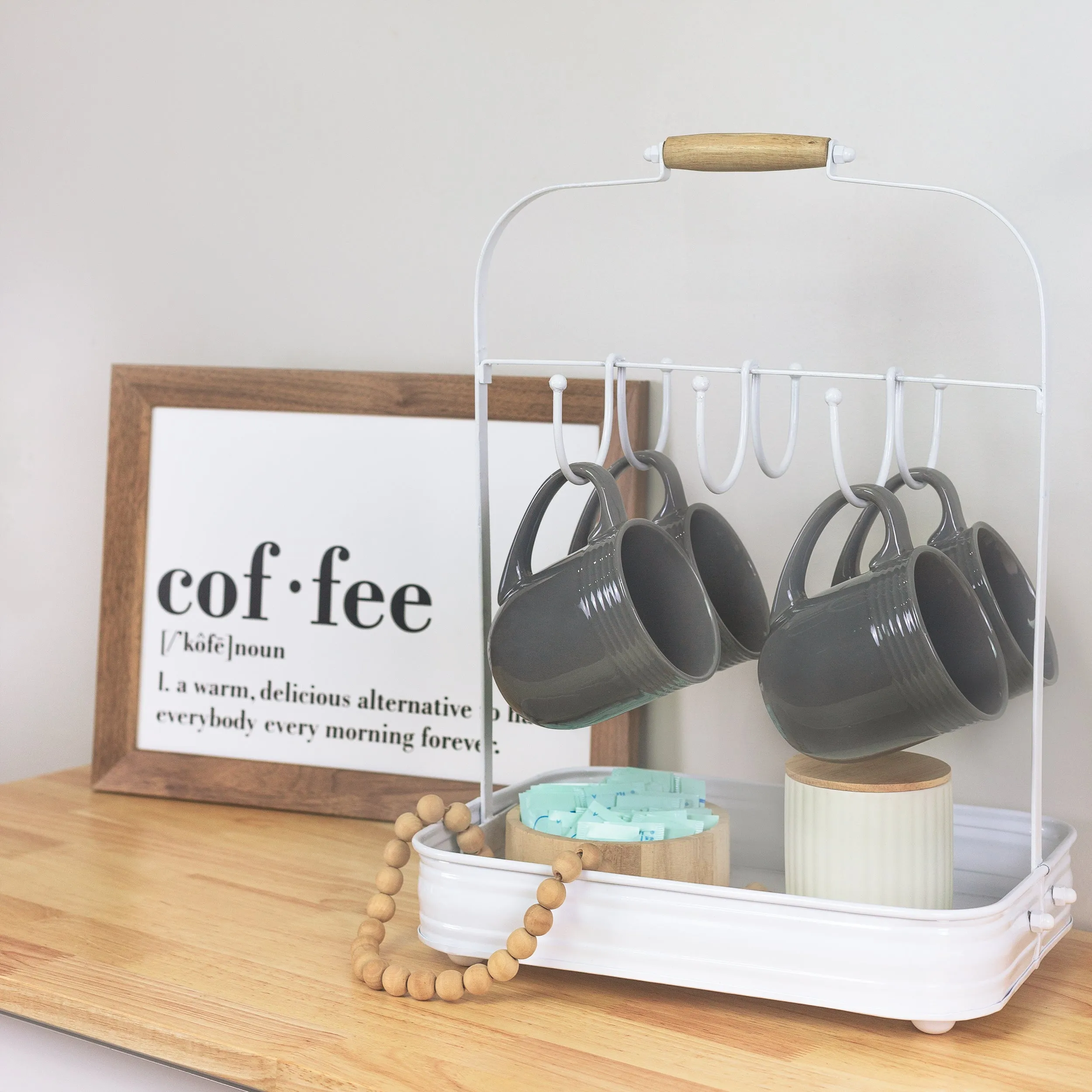 Enamelware Coffee Mug Rack (Case of 3)