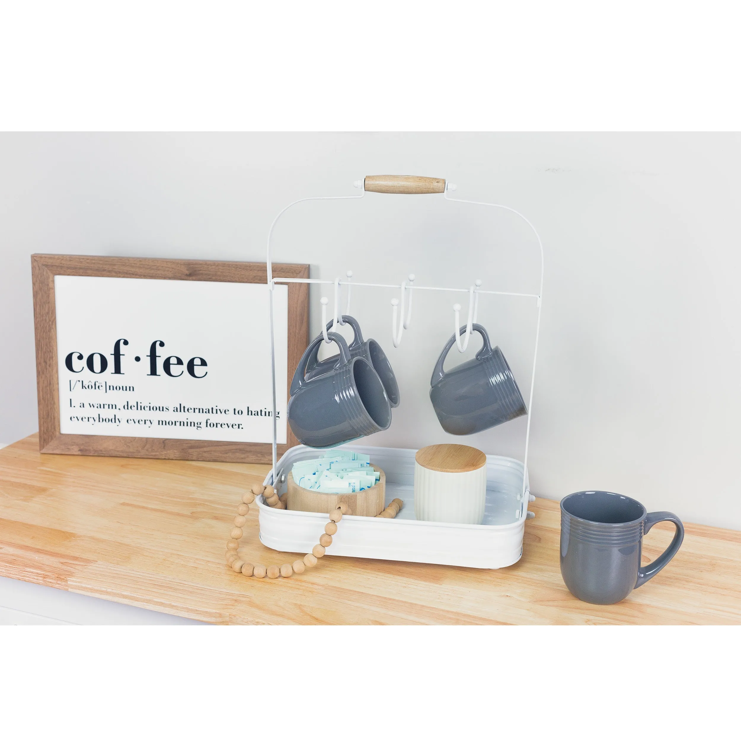 Enamelware Coffee Mug Rack (Case of 3)