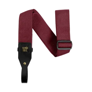 Ernie Ball Polypro Acoustic Guitar Strap - Burgundy