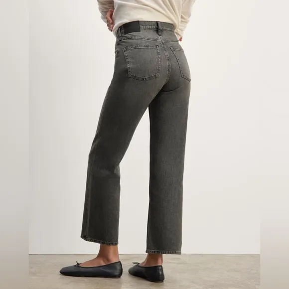 Everlane The Cheeky Straight Jean in Stormy Ash Grey Size 28 NWOT