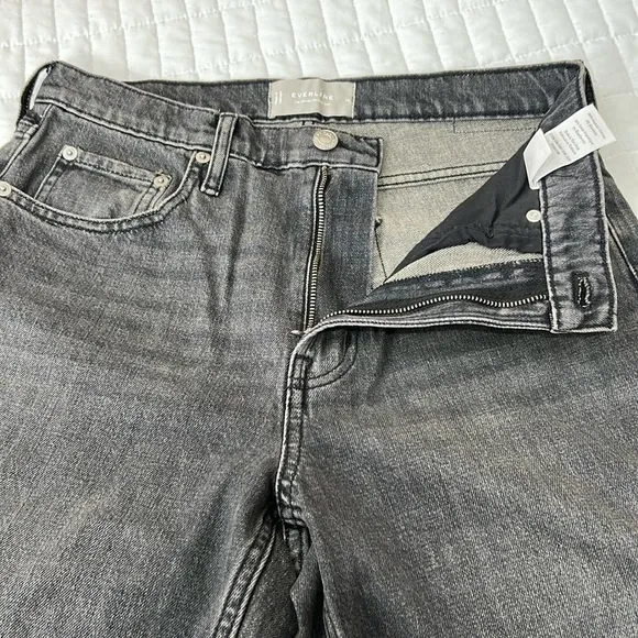 Everlane The Cheeky Straight Jean in Stormy Ash Grey Size 28 NWOT