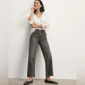 Everlane The Cheeky Straight Jean in Stormy Ash Grey Size 28 NWOT