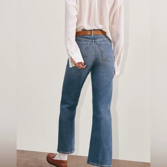 Everlane The Cheeky Straight Jean in Vintage Mid Blue Size 33 Regular
