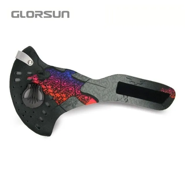 Face Mask With Filter Activated Carbon Anti-Pollution Bike Half Face mouth Mask