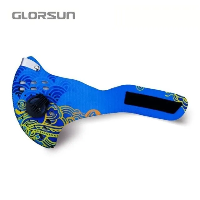 Face Mask With Filter Activated Carbon Anti-Pollution Bike Half Face mouth Mask