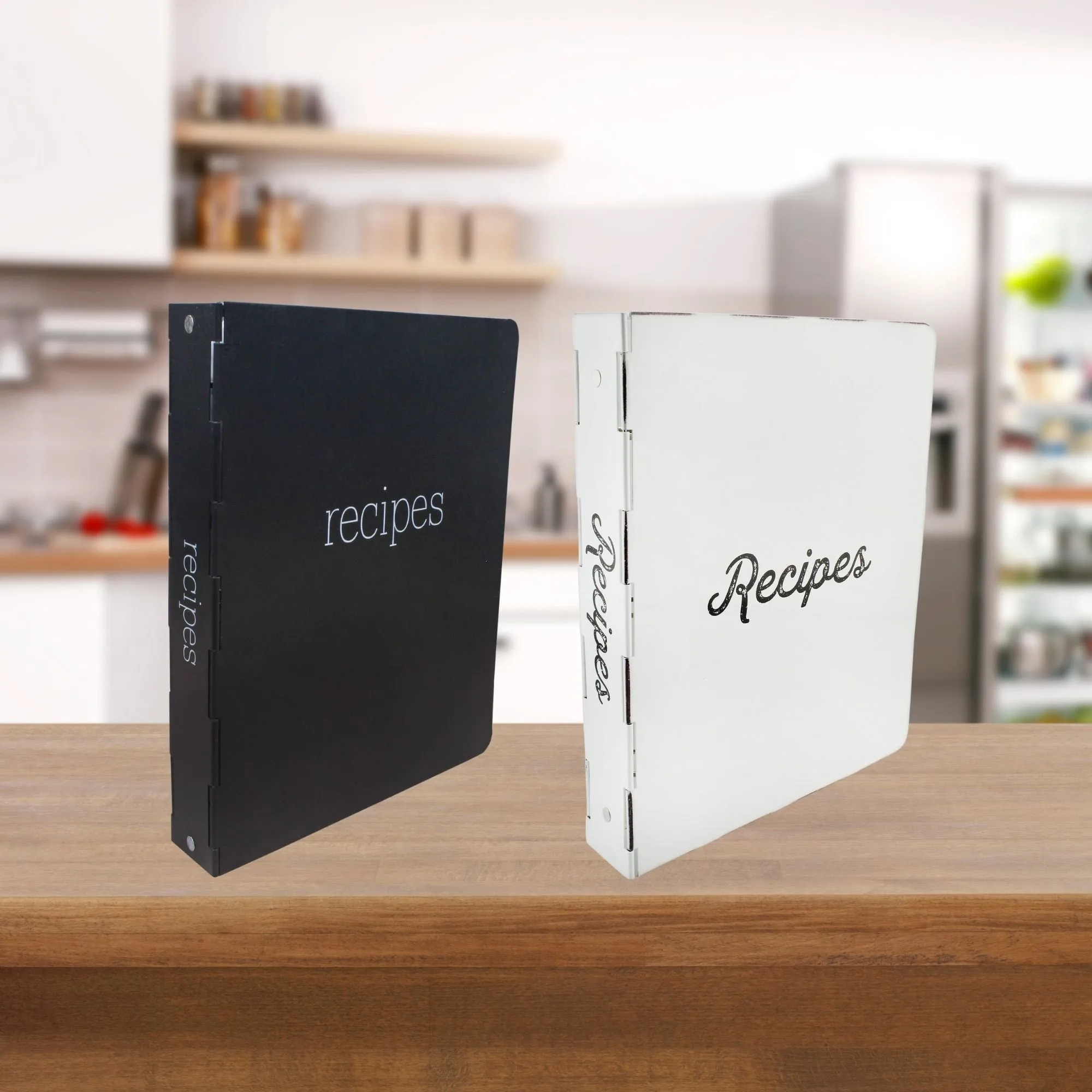 Farmhouse Cookbook Recipe Binder (Black)