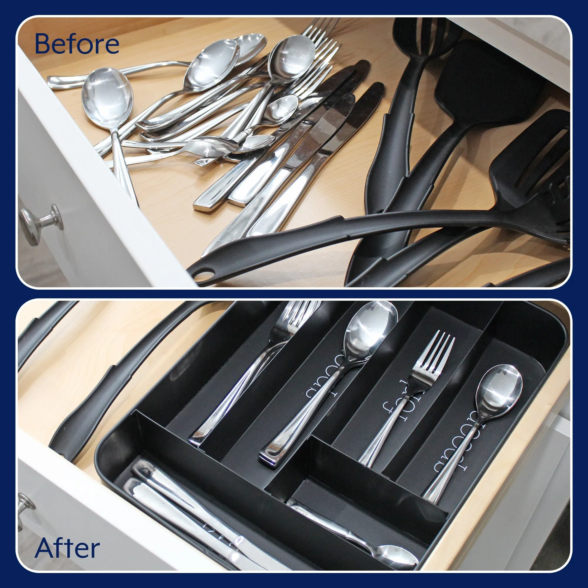 Farmhouse Enamelware Silverware Organizer