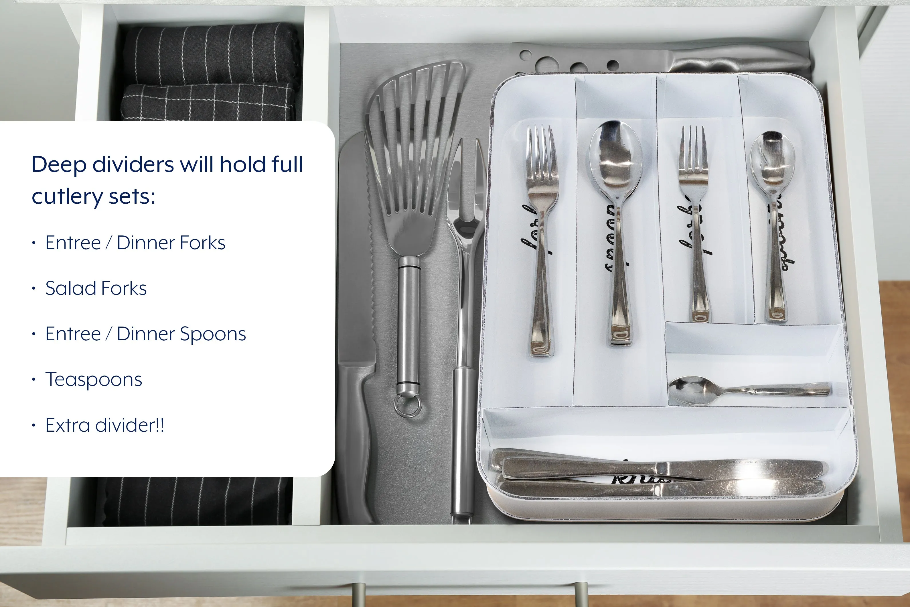 Farmhouse Enamelware Silverware Organizer