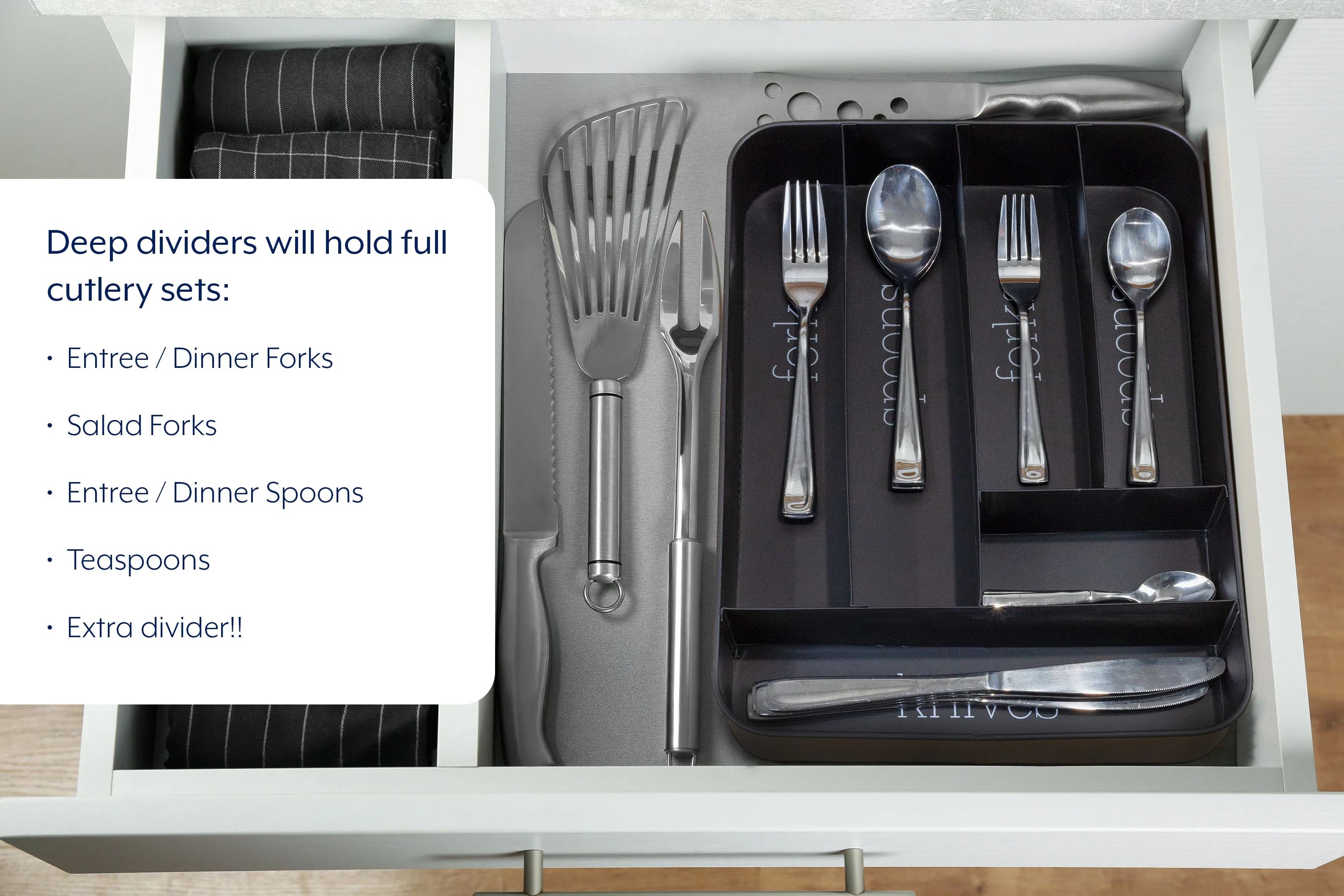 Farmhouse Enamelware Silverware Organizer