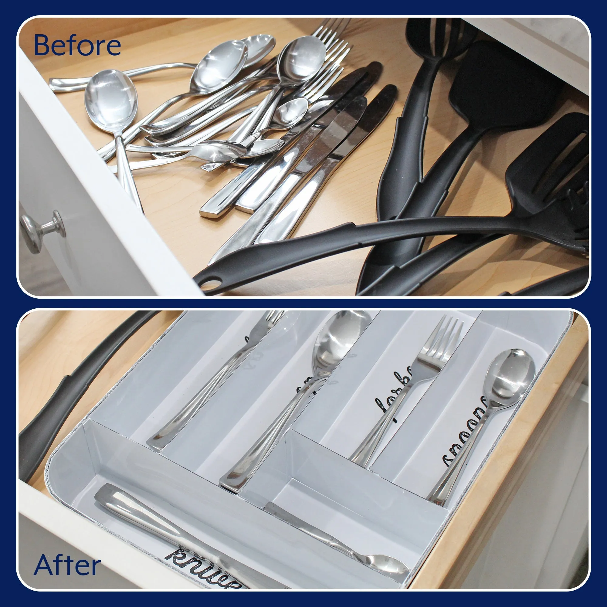 Farmhouse Enamelware Silverware Organizer