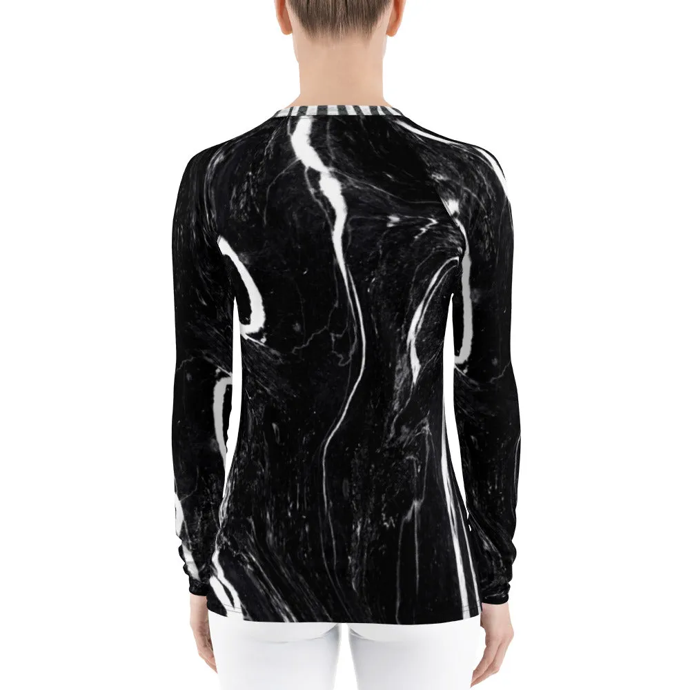 F*ck 2020 - Black Marble - Women's Rash Guard