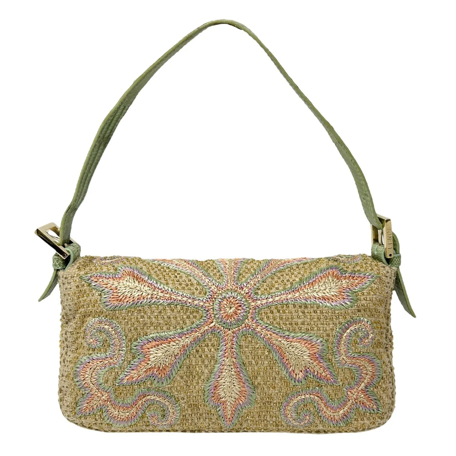 Fendi Pastel Embroidered Baguette