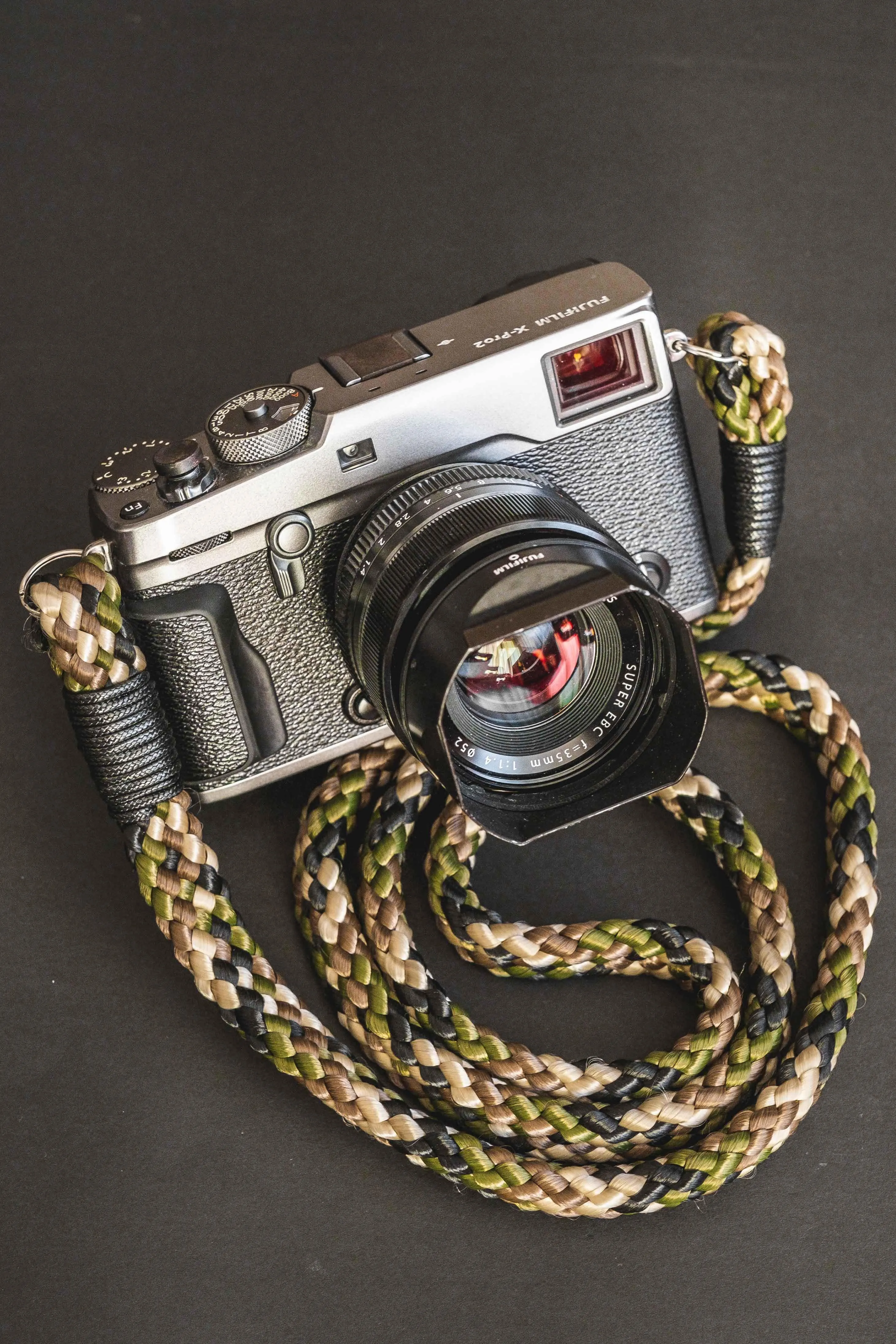Flat Camo Acrylic Camera Strap