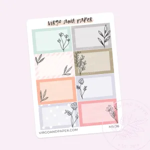 Flower Event Box Stickers