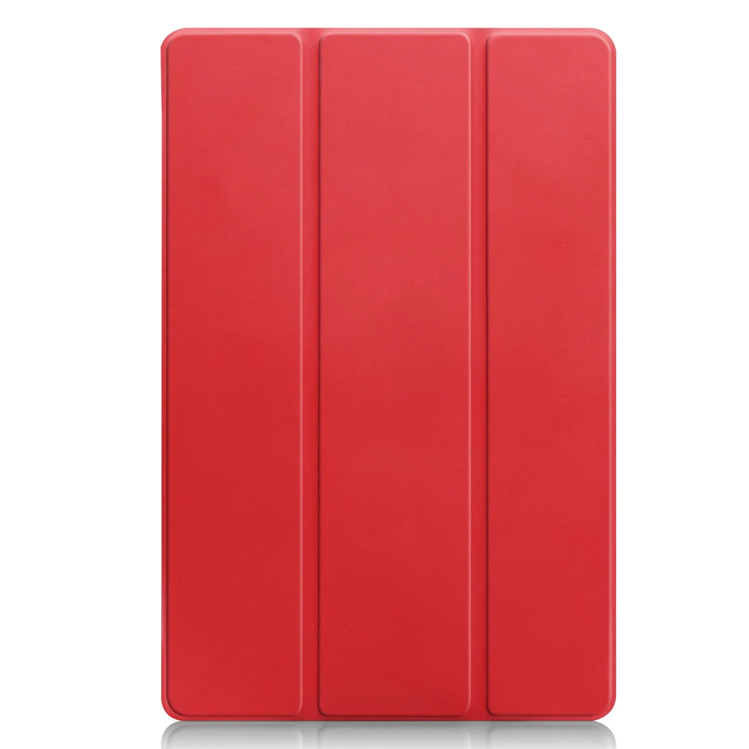 For Samsung Tab S5E 10.5 T720 Ultra-thin PU Leather Bracket Tri-fold Protective Case with Sleep Function red