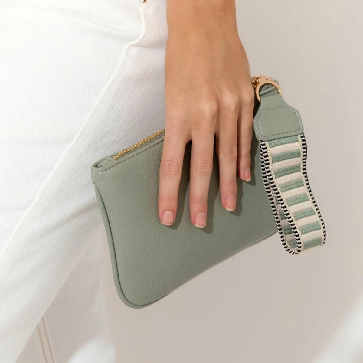 Frankie Webbing Pouch (Cream)