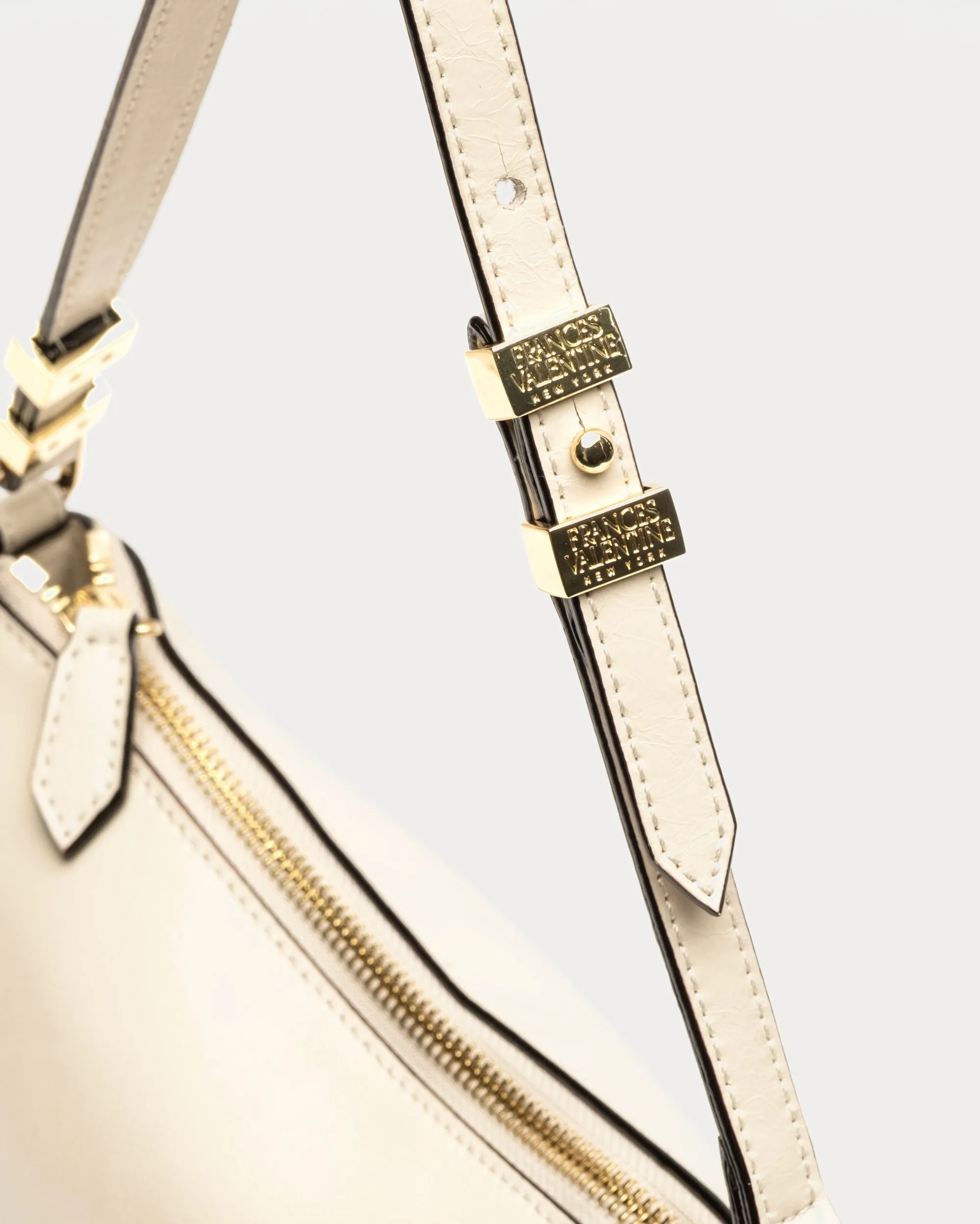 Freddie Shoulder Bag - Crinkled Leather Oyster