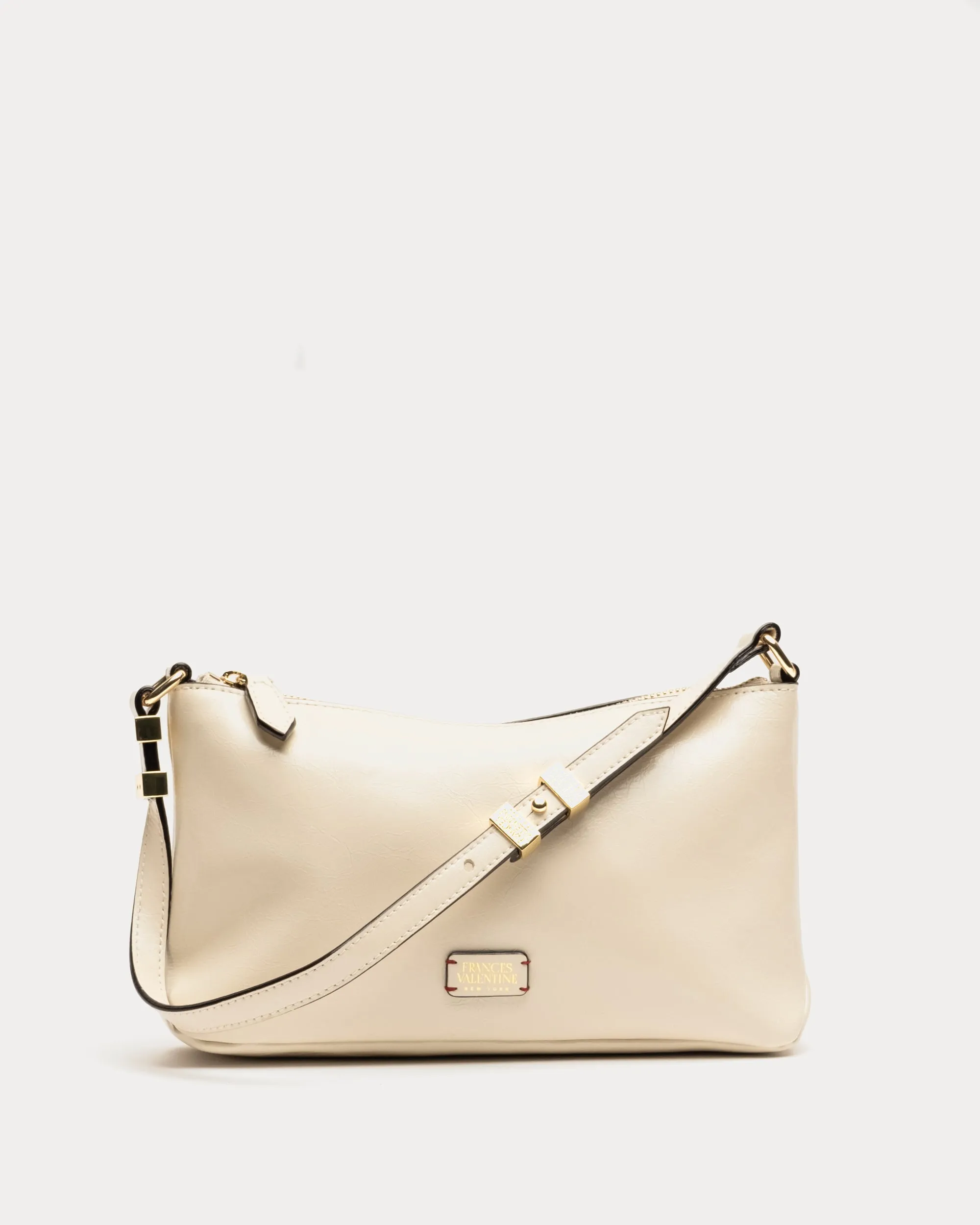 Freddie Shoulder Bag - Crinkled Leather Oyster