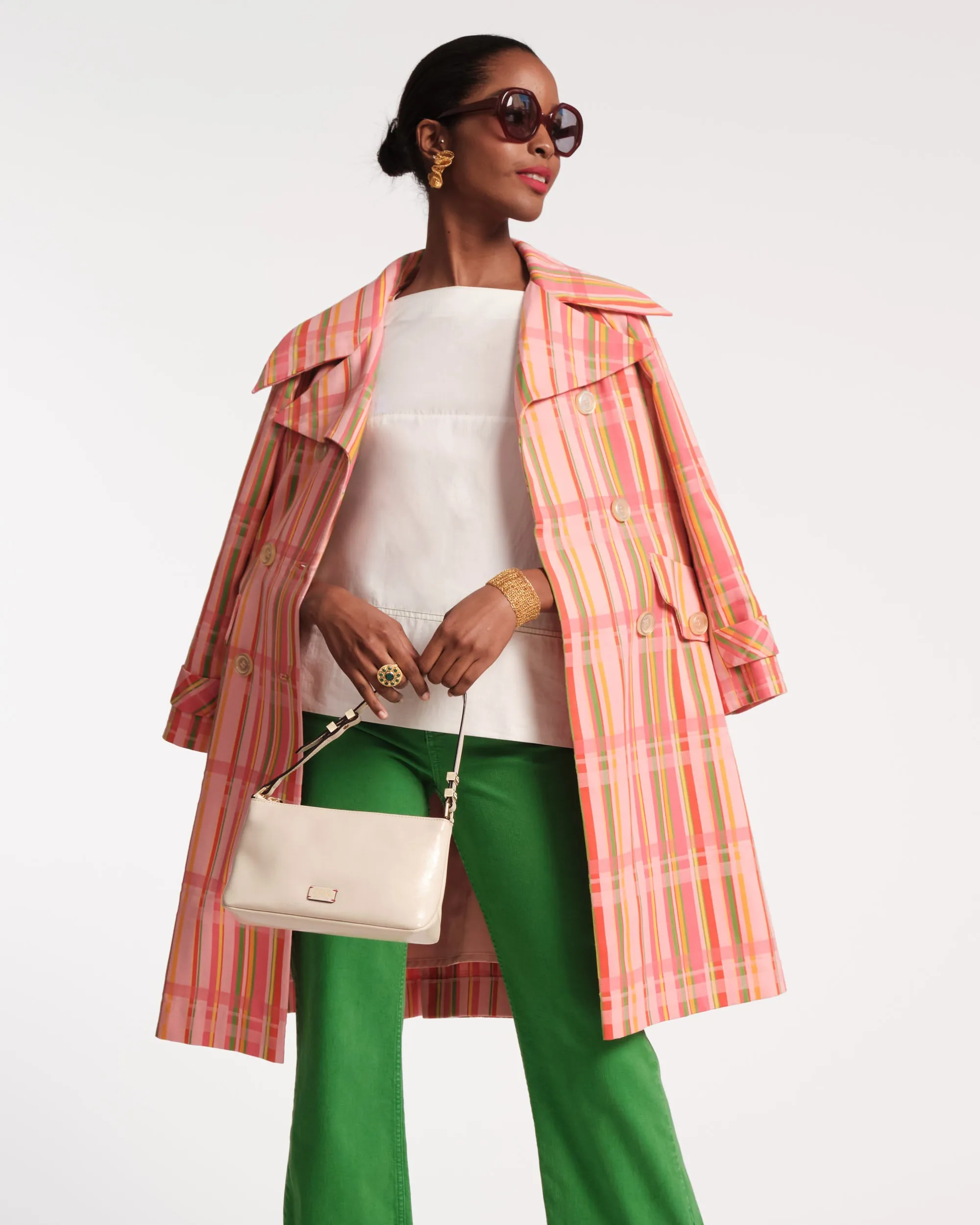 Freddie Shoulder Bag - Crinkled Leather Oyster