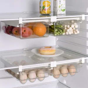Fridge Organizer Slide Under Shelf Drawer - Jennyhome