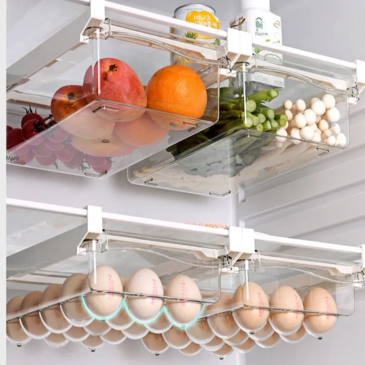 Fridge Organizer Slide Under Shelf Drawer - Jennyhome