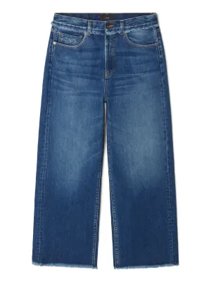 Fringed Relaxed Denim Pants