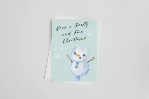 Frosty & Fun Greeting Card