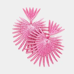 Fuchsia Abstract Fun Fashion Earrings | Runway Earrings | Outfit of Choice | 596576