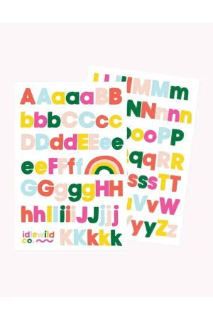 Fun & Bright Alphabet Sticker Sheets