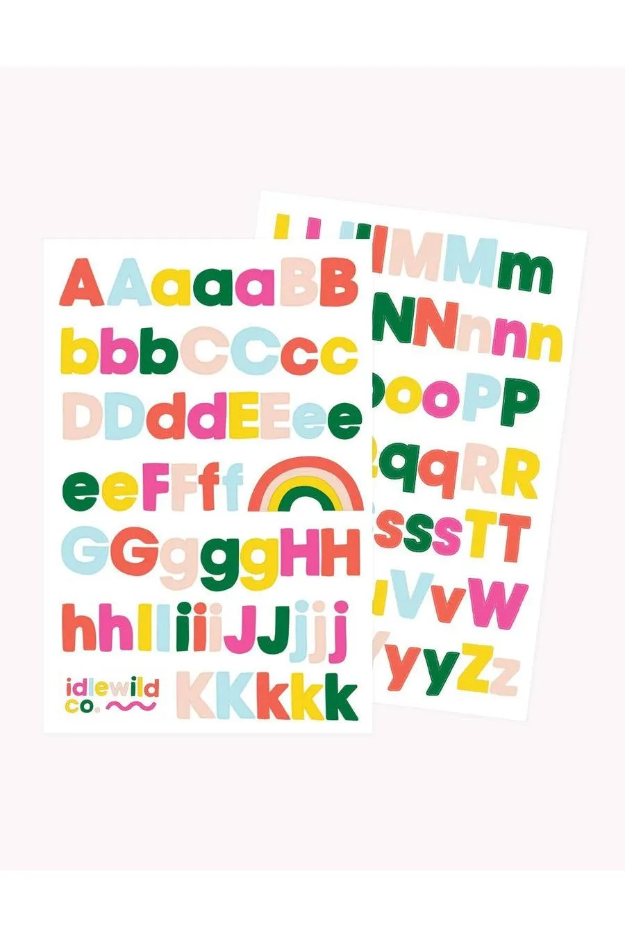 Fun & Bright Alphabet Sticker Sheets