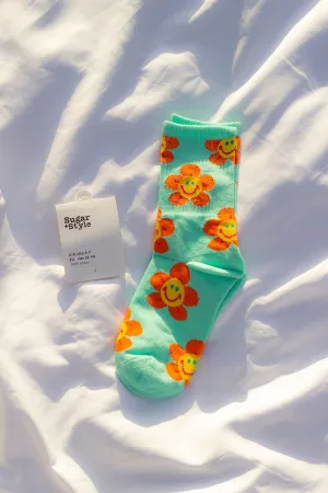 Fun Flower Socks