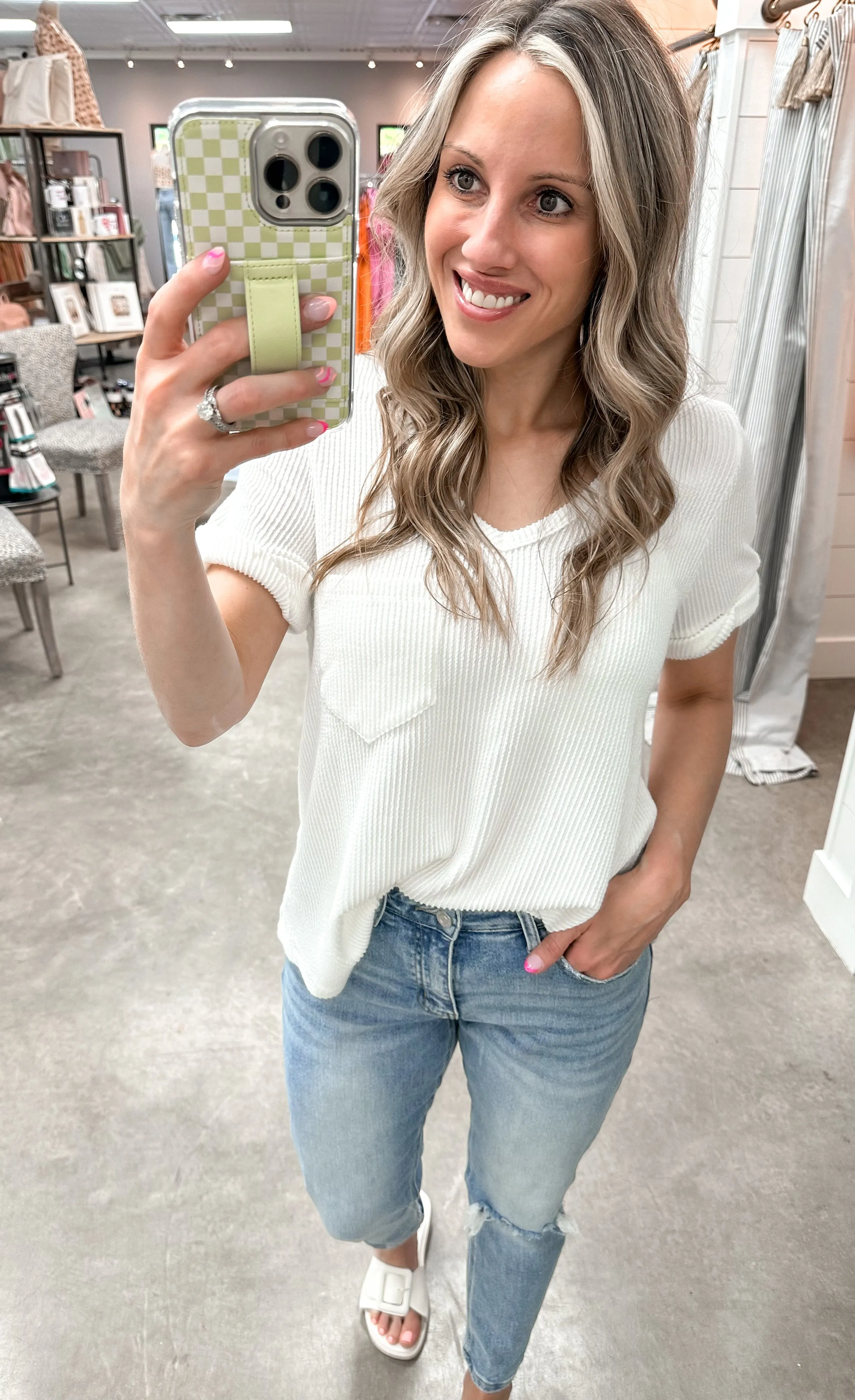 Fun Memories Ribbed Top