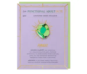 Functional Adultinite Fantasy Stone Pin & Card