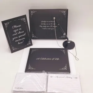 Funeral Guest Book for Memorial Service
