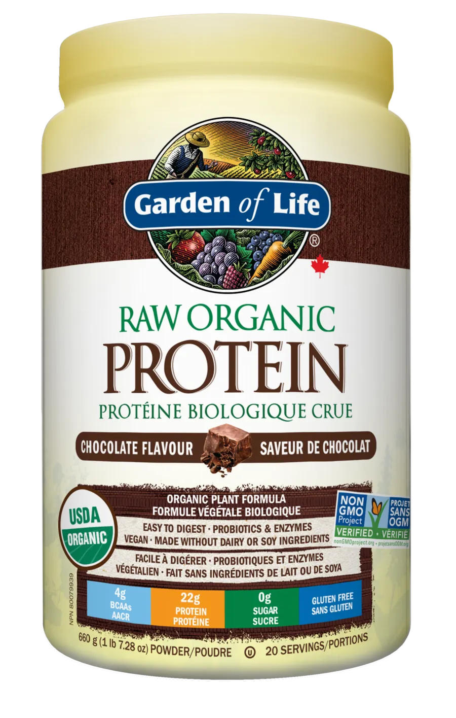 Garden Of Life Raw Organic Protein Chocolate 660g