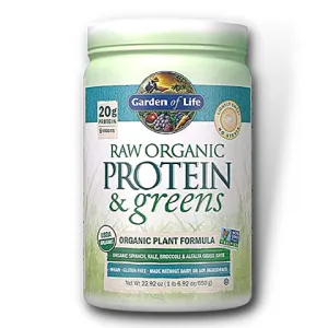 Garden of Life RAW Protein & Greens Organic Plant Formula Lightly Sweet (650 g) Exp 15 Jan 2026