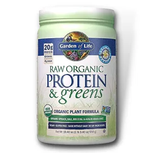 Garden of Life RAW Protein & Greens Organic Plant Formula Vanilla (550 g) EXP Sep 2025