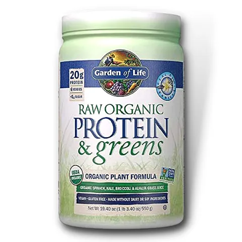 Garden of Life RAW Protein & Greens Organic Plant Formula Vanilla (550 g) EXP Sep 2025