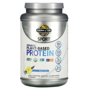 Garden of Life, Sport Organic Plant-Based Protein Vanilla 1 lb 12 oz (806 g) Exp Dec 2025