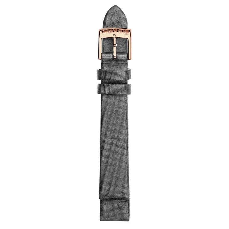 Gevril 16mm Handmade Satin Leather Strap with Tang Buckle