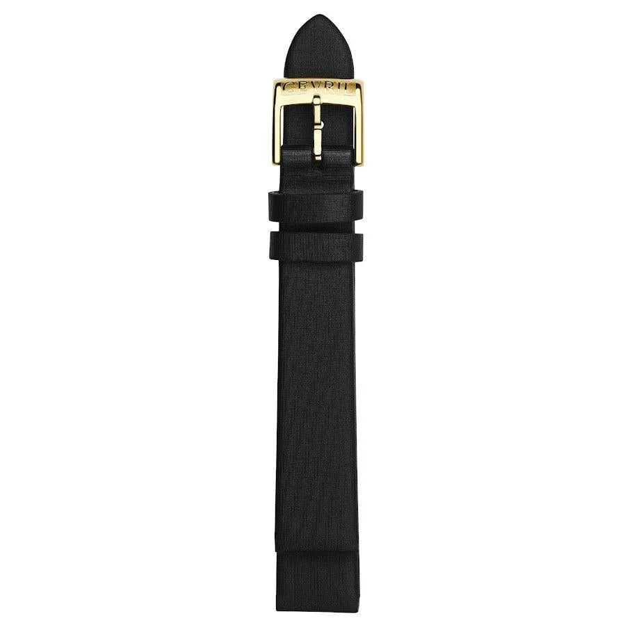 Gevril 16mm Handmade Satin Leather Strap with Tang Buckle