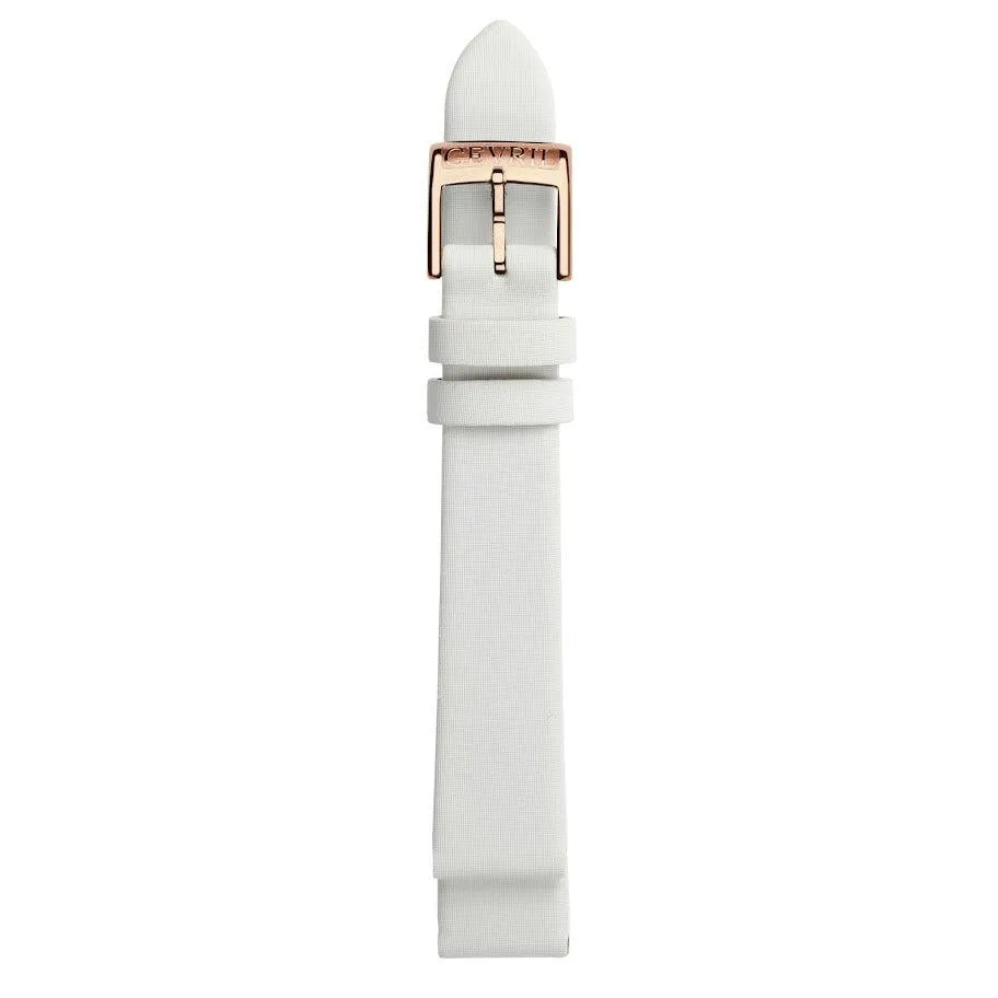 Gevril 16mm Handmade Satin Leather Strap with Tang Buckle
