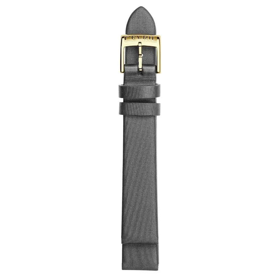 Gevril 16mm Handmade Satin Leather Strap with Tang Buckle