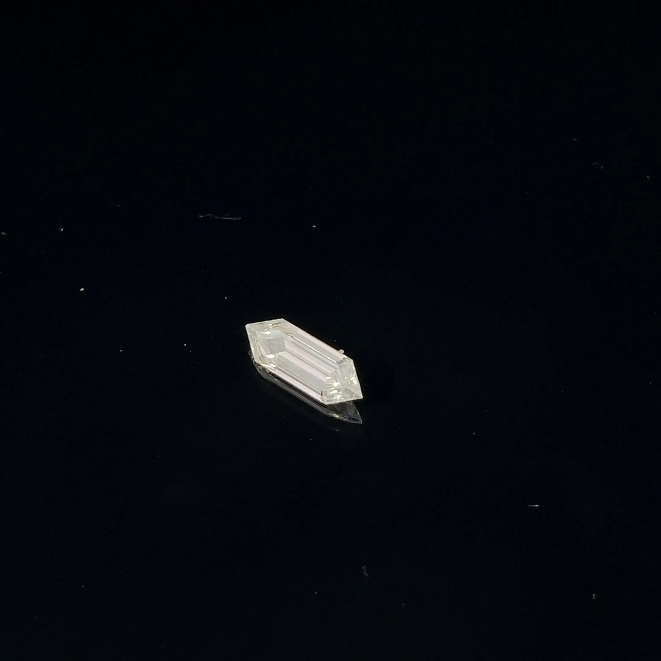 GIA Certified Hexagon Portrait Cut Diamond. Measuring 1.85cts is H in color VS2 in clarity.